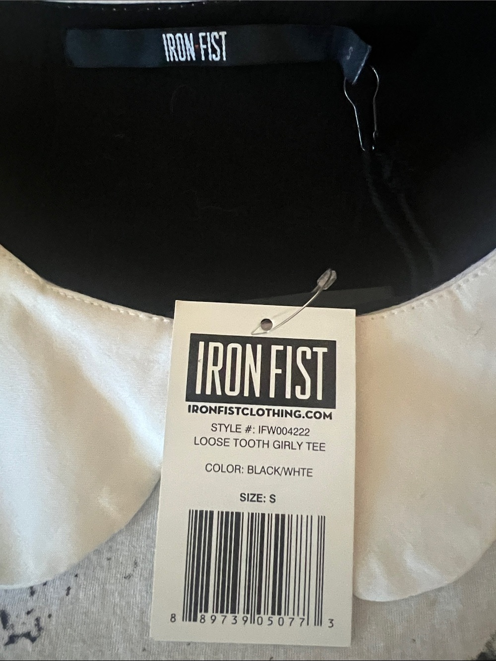 NWT Iron Fist Loose Tooth Collared Top - Picture 5 of 7